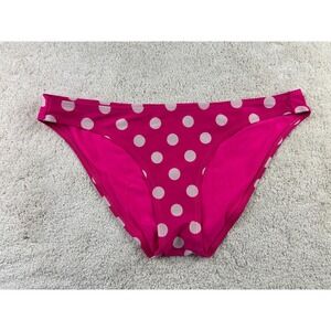 Arizona Jean Co‎ Bikini Bottom Womens XL Pink Polka Dot Swim Retro Classic Style